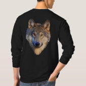 wolf en de maan t-shirt (Achterkant)
