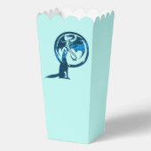 Wolf en Dragon Blauwe popcorndozen Bedankdoosjes (Voorkant)