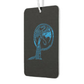 Wolf en Dragon blauwe zwarte auto luchtverfrisser (Links)