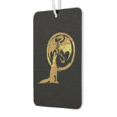 Wolf en Dragon gouden zwarte auto luchtverfrisser (Links)