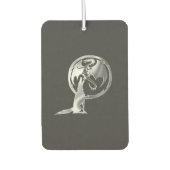 Wolf en Dragon Pewter auto luchtverfrisser (Voorkant)