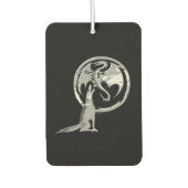 Wolf en Dragon zilveren zwarte auto luchtverfrisse Luchtverfrisser (Voorkant)