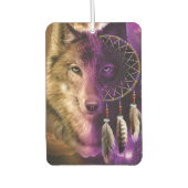 Wolf en Dream Catcher Luchtverfrisser (Voorkant)