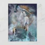 Wolf en Dreamweaver Briefkaart (Voorkant)