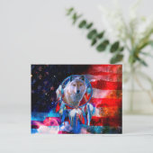 Wolf en Dreamweaver schilderen onder Amerikaanse v Briefkaart (Staand voorkant)