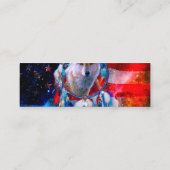 Wolf en Dreamweaver schilderen onder Amerikaanse v Mini Visitekaartje (Achterkant)