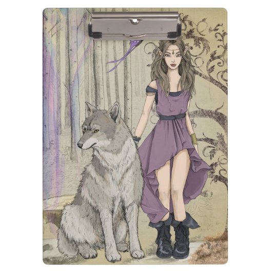 Wolf en Elf Klembord (Voorkant)