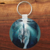 WOLF- EN ELGF-reeks in wilde dieren Sleutelhanger (Voorkant)