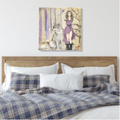 Wolf en Fairy Canvas Afdruk (Insitu (Slaapkamer))