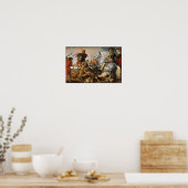 Wolf en Fox Hunt Poster (Keuken)