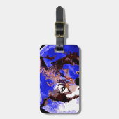 Wolf en Full Moon Bagagelabel (Voorkant verticaal)