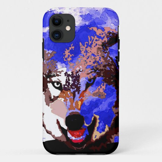 Wolf en Full Moon Case-Mate iPhone Case (Achterkant)