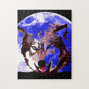Wolf en Full Moon Legpuzzel