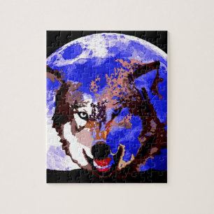 Wolf en Full Moon Legpuzzel