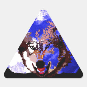 Wolf en Full Moon Sticker