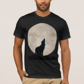 Wolf en Full Moon T-shirt (Voorkant)
