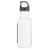 Wolf en Full Moon Waterfles (Achterkant)