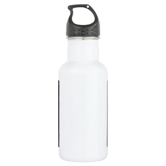 Wolf en Full Moon Waterfles (Achterkant)