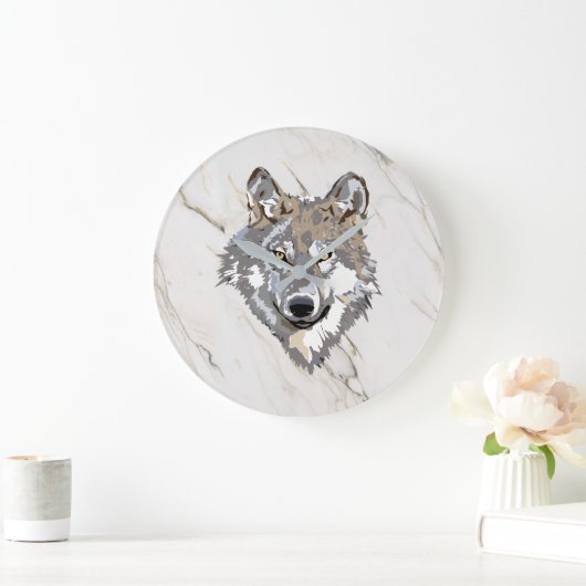 Wolf en gemarmerd grote klok (Huis)