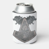 wolf en hamer, metaal blikjeskoeler (Blikje Achterkant)