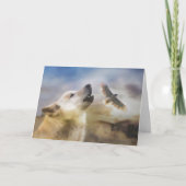 Wolf en Hawk Birthday Timeless Spirit Kaart (Voorkant)