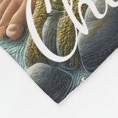 Wolf en Indiaan in natuur Fleece Deken (Hoek)