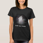Wolf en Karma (zwart) T-shirt (Voorkant)
