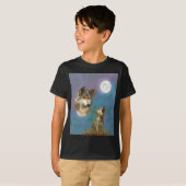 wolf en kub t-shirt (Voorkant volledig)