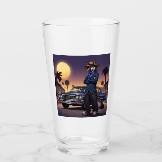 Wolf En Lowrider Glas (Voorkant)