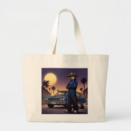 Wolf En Lowrider Grote Tote Bag