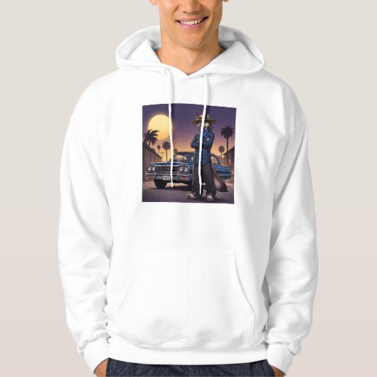 Wolf En Lowrider Hoodie (Voorkant)