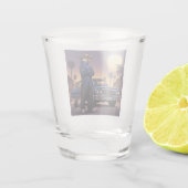 Wolf En Lowrider Shot Glas (Achterkant)