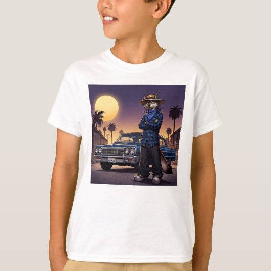 Wolf En Lowrider T-shirt (Voorkant)