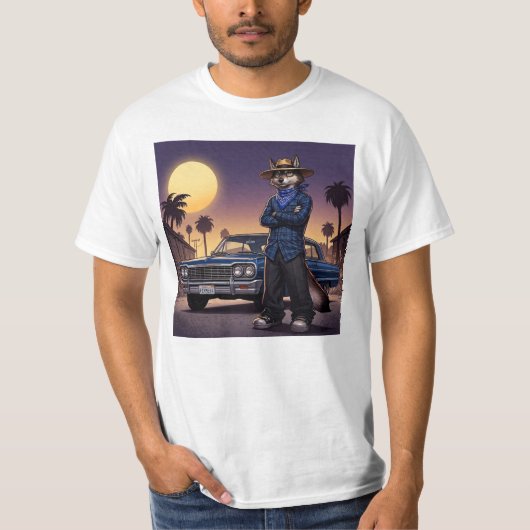 Wolf En Lowrider T-shirt (Voorkant)