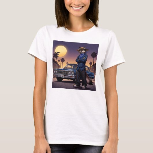 Wolf En Lowrider T-shirt (Voorkant)