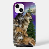 Wolf en Maan Case-Mate iPhone Case (Achterkant)
