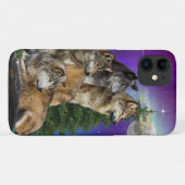 Wolf en Maan Case-Mate iPhone Case (Achterkant (horizontaal))