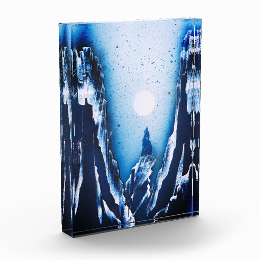 Wolf en Maan Fotoblokken (Links)