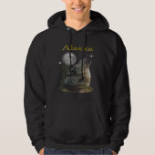 wolf en maan hoodie (Voorkant)