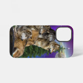 Wolf en Maan iPhone Hoesje (Achterkant horizontaal)