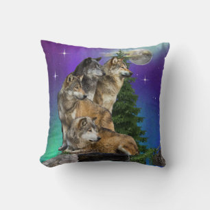 Wolf en Maan Kussen