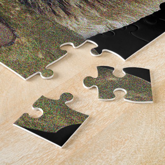 Wolf en Maan Legpuzzel (Zijkant)