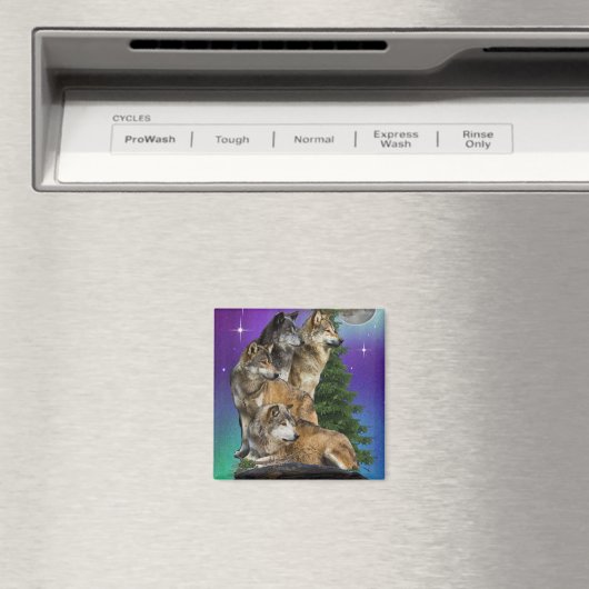wolf en Maan Magneet (Insitu (Vaatwasser))