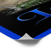 wolf en maan poster (Hoek)