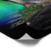 wolf en maan poster (Hoek)