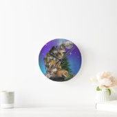 Wolf en Maan Ronde Klok (Huis)