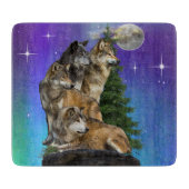 Wolf en Maan Snijplank (Voorkant)