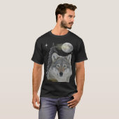Wolf en Maan T-shirt (Voorkant volledig)