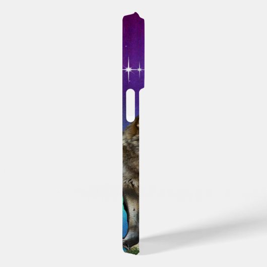 Wolf en Moon Case-Mate iPhone Case (Achterkant / Rechts)
