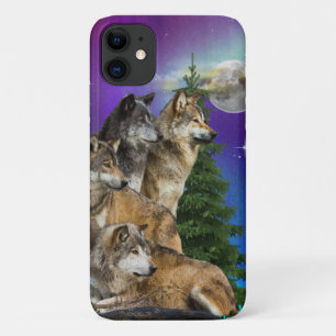 Wolf en Moon Case-Mate iPhone Case